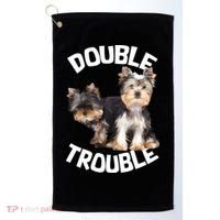 Yorkie Double Trouble Golf Towel thumb 0