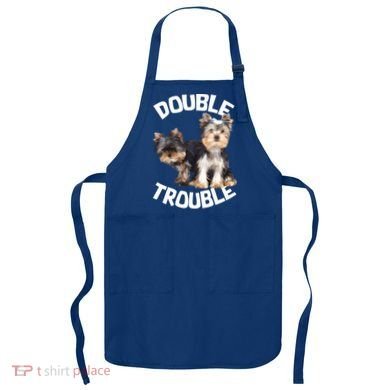Yorkie Double Trouble Apron