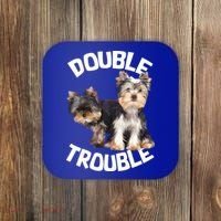 Yorkie Double Trouble Coaster thumb 0