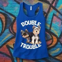 Yorkie Double Trouble Women's Tank Top thumb 3