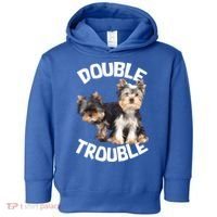 Yorkie Double Trouble Toddler Hoodie thumb 0