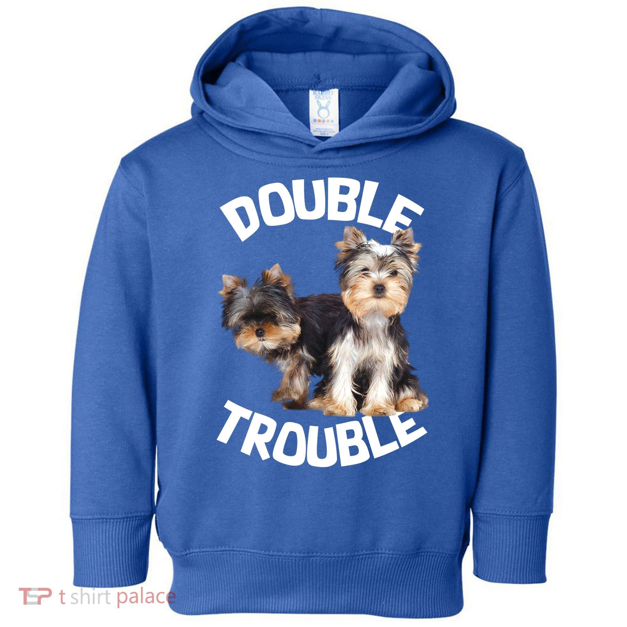 Yorkie Double Trouble Toddler Hoodie