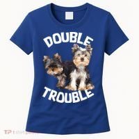 Yorkie Double Trouble Women's T-Shirt thumb 0