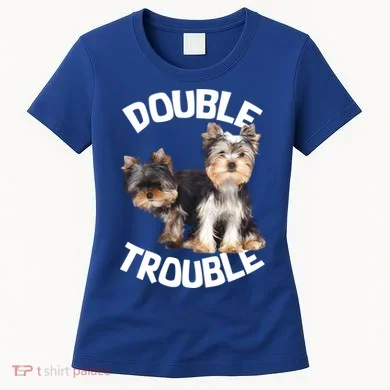 Yorkie Double Trouble Women's T-Shirt