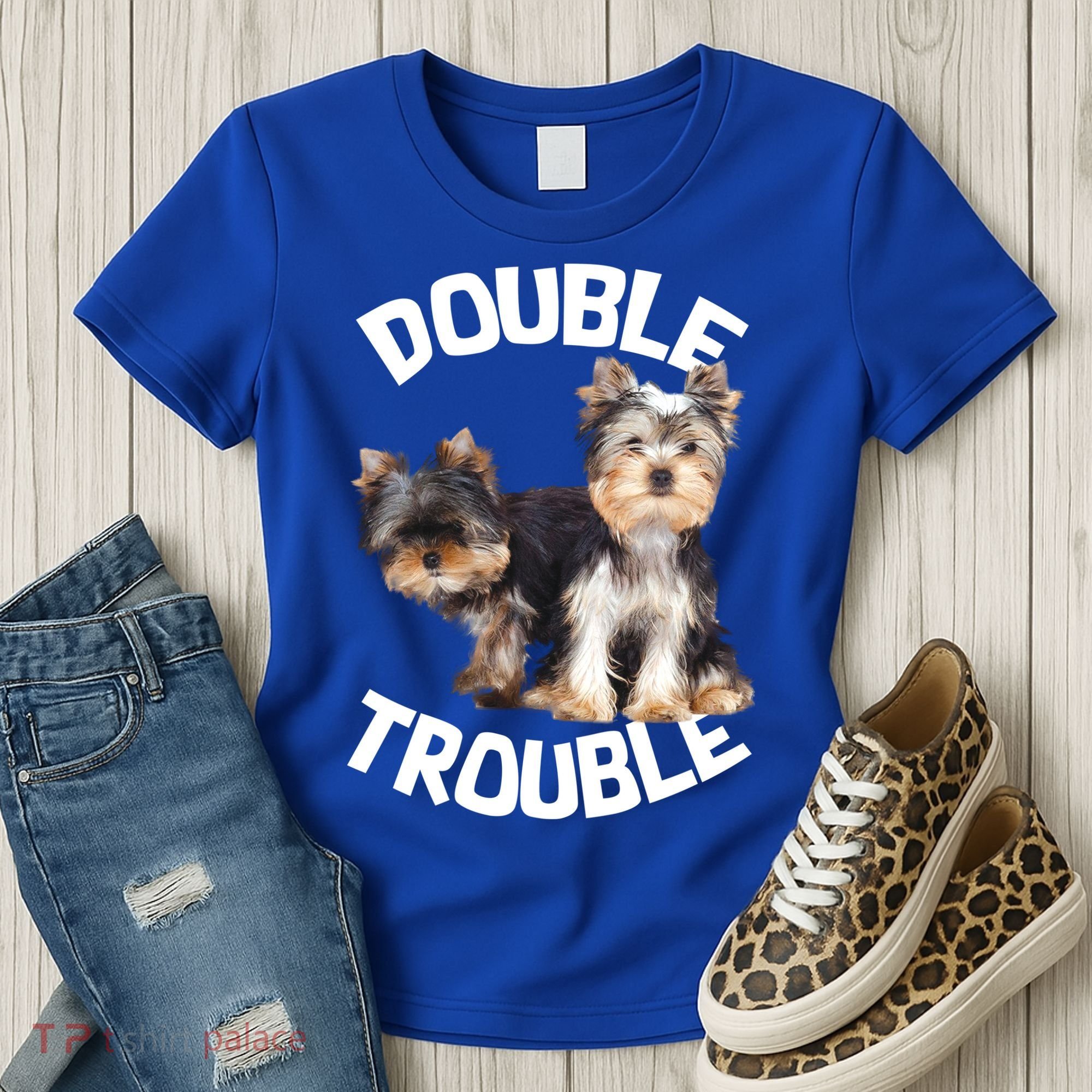 Yorkie Double Trouble Women's T-Shirt