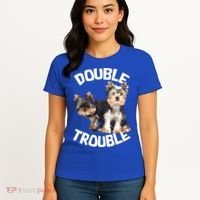 Yorkie Double Trouble Women's T-Shirt thumb 4