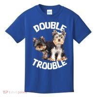Yorkie Double Trouble Kids T-Shirt thumb 0