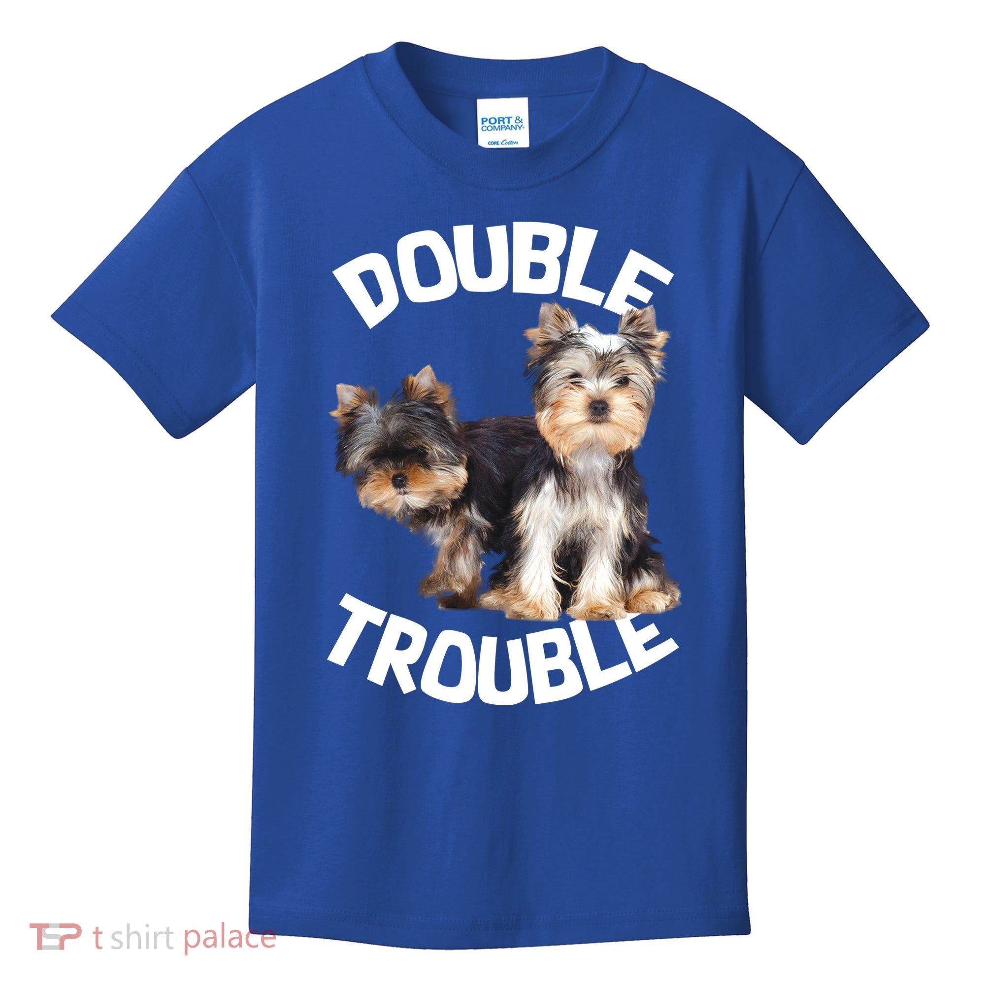 Yorkie Double Trouble Kids T-Shirt
