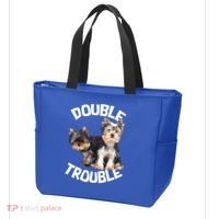 Yorkie Double Trouble Tote Bag thumb 3