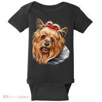 Yorkie Girl Baby Bodysuit thumb 0