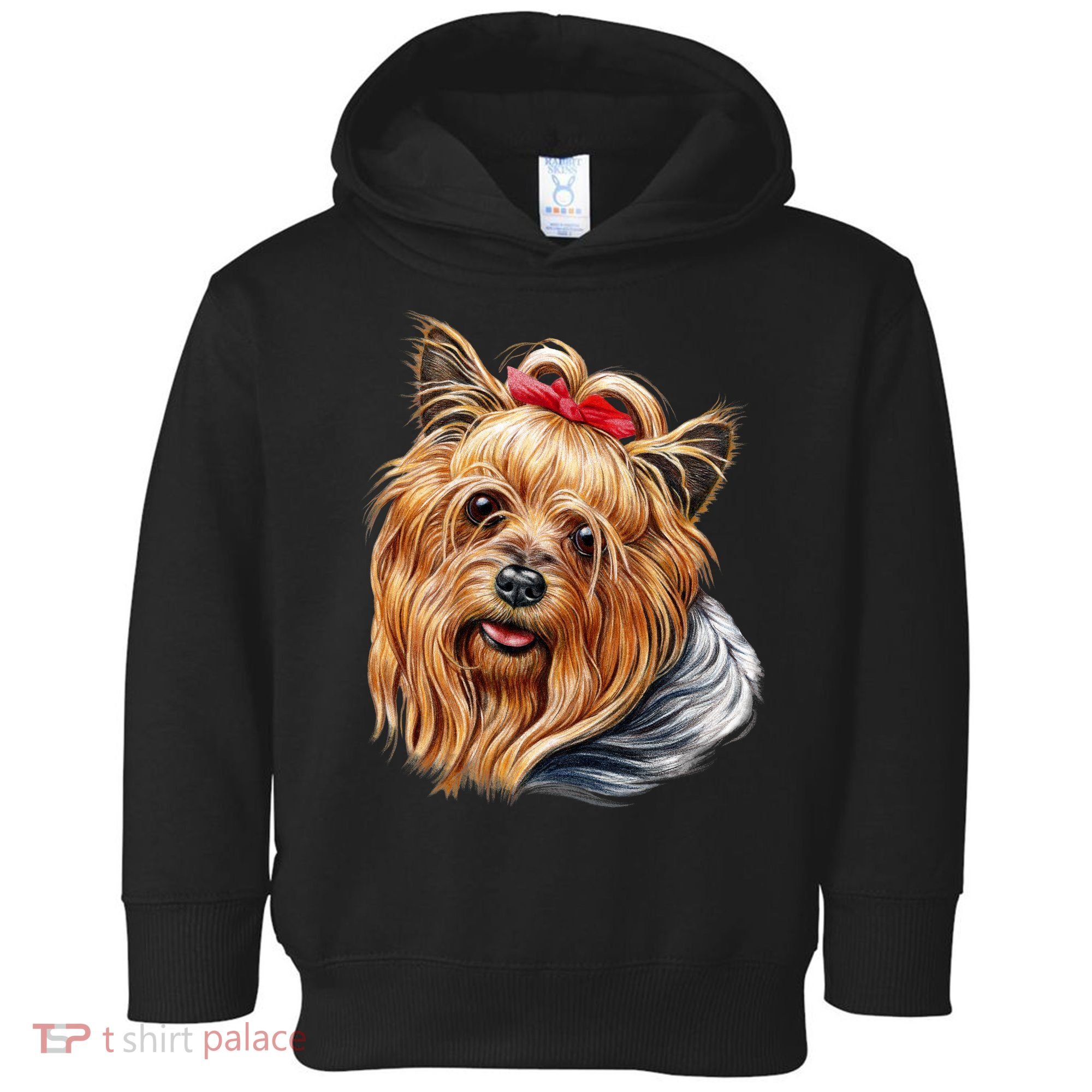 Yorkie Girl Toddler Hoodie