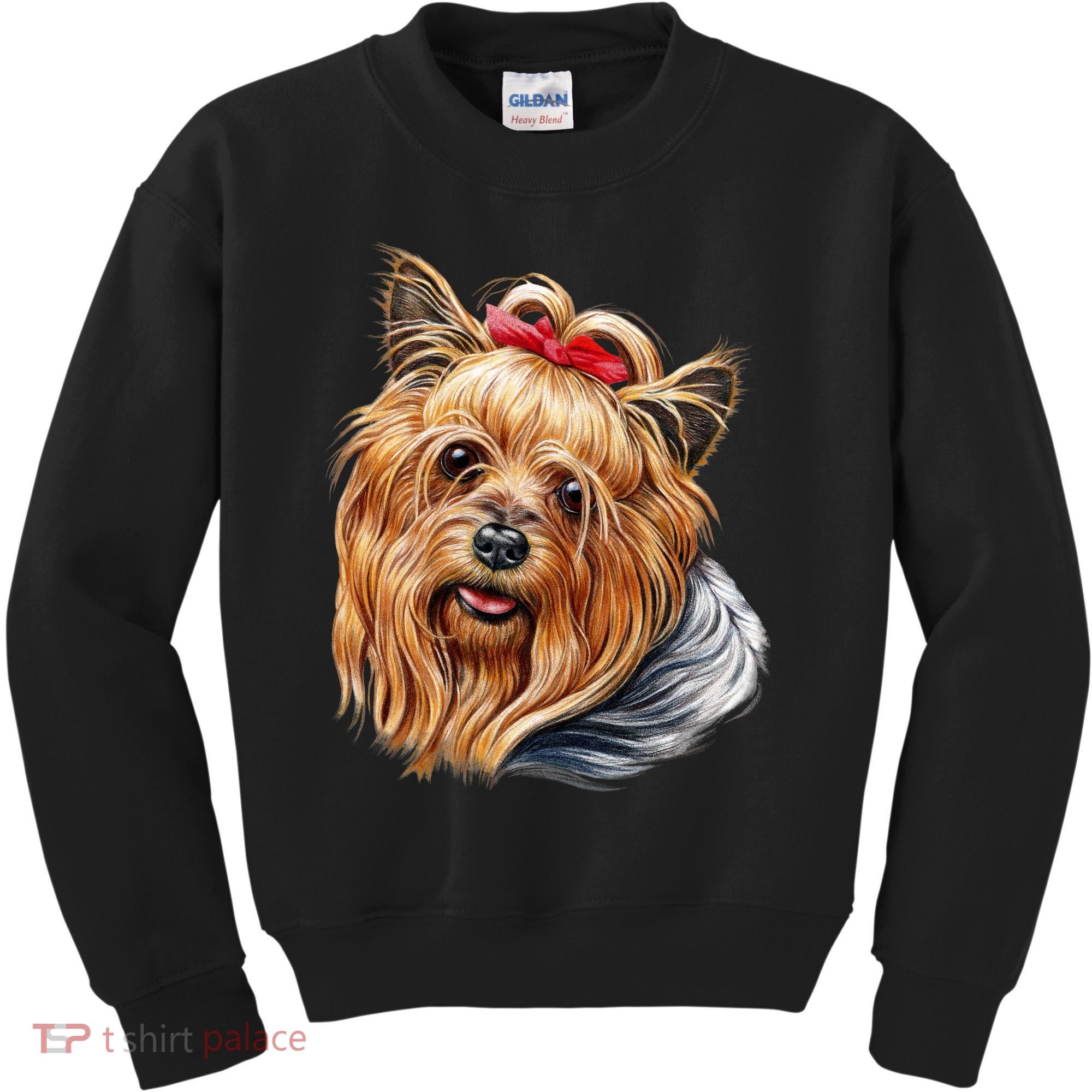Yorkie Girl Kids Sweatshirt