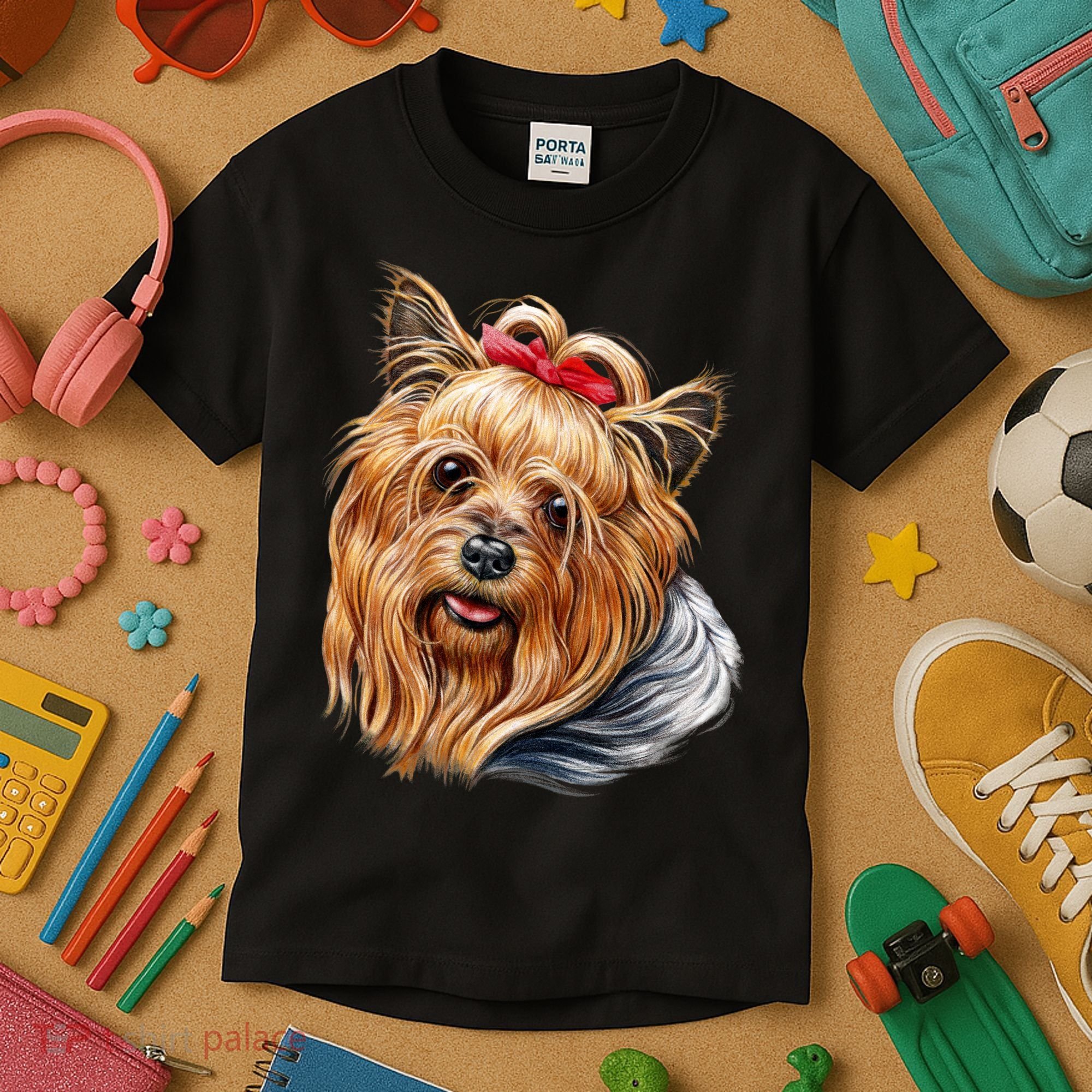 Yorkie Girl Kids T-Shirt