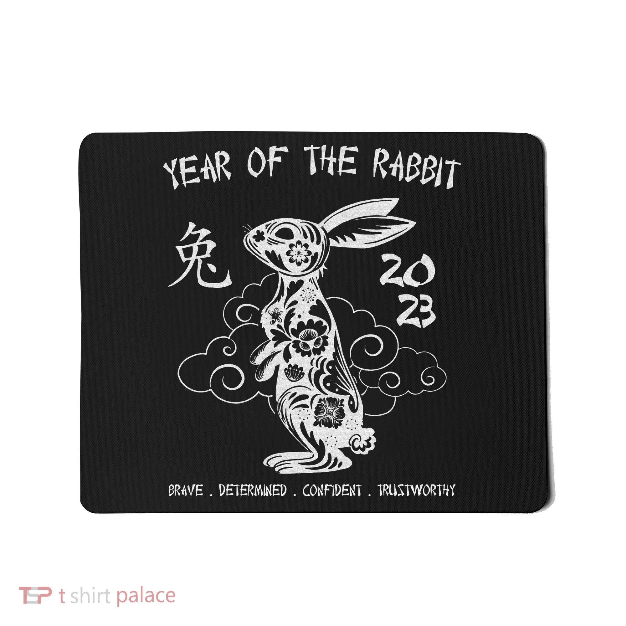 Year Of The Rabbit Chinese Zodiac Chinese New Year Mousepad