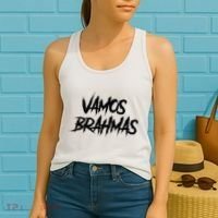 Yellow Out The Dome Brahmas San Antonio Football Tailgate Women's Tank Top thumb 2