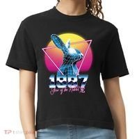 Year Of The Rabbit – Chinese Zodiac – Synthwave Style Comfort Colors Boxy T-Shirt thumb 0
