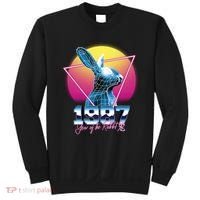 Year Of The Rabbit – Chinese Zodiac – Synthwave Style Sweatshirt thumb 0