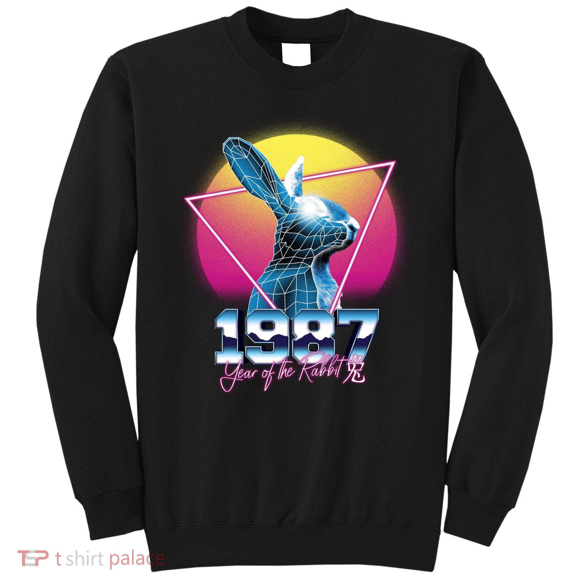 Year Of The Rabbit – Chinese Zodiac – Synthwave Style Sweatshirt