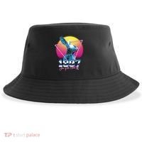 Year Of The Rabbit – Chinese Zodiac – Synthwave Style Sustainable Bucket Hat thumb 0