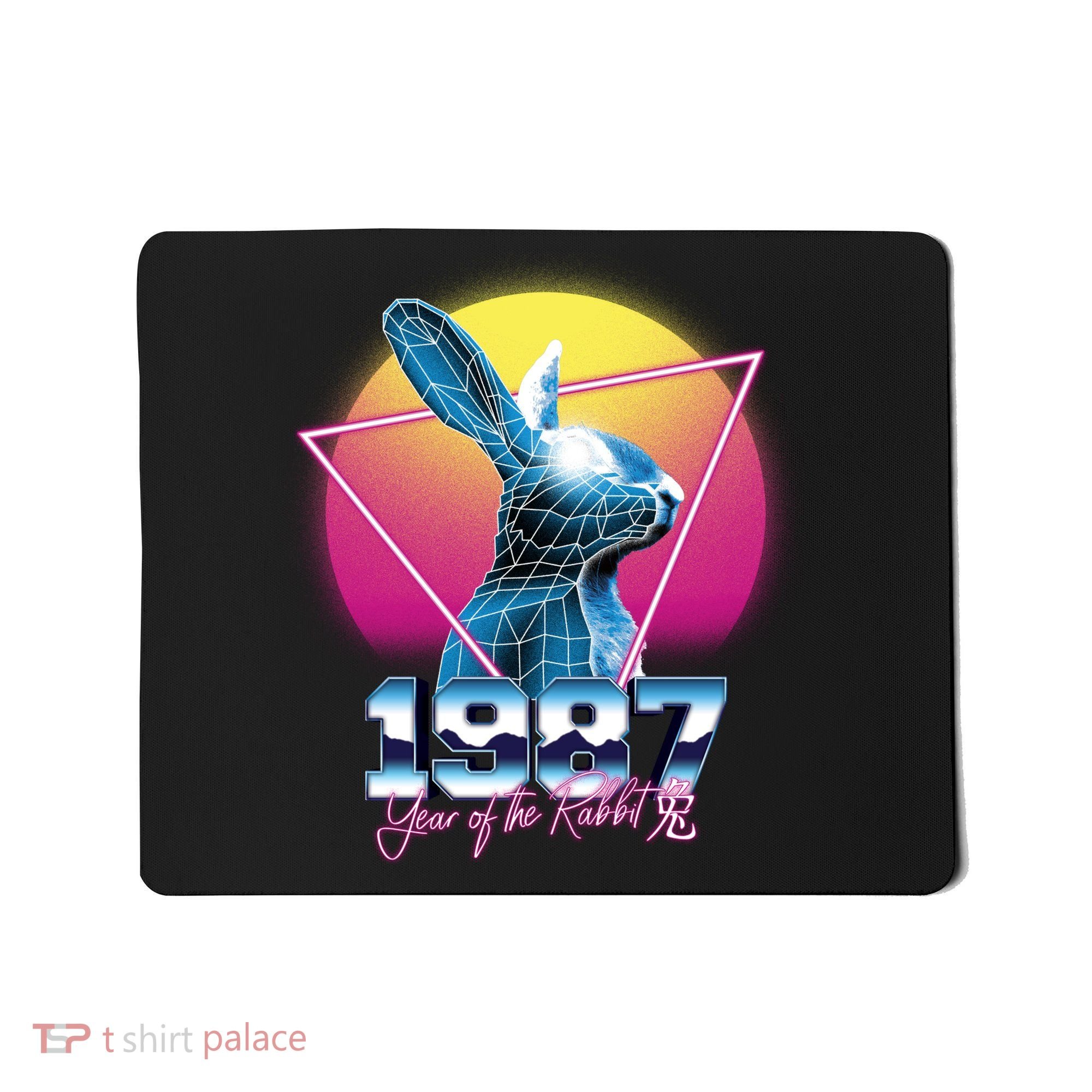 Year Of The Rabbit – Chinese Zodiac – Synthwave Style Mousepad