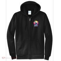 Year Of The Rabbit – Chinese Zodiac – Synthwave Style Full Zip Hoodie thumb 0