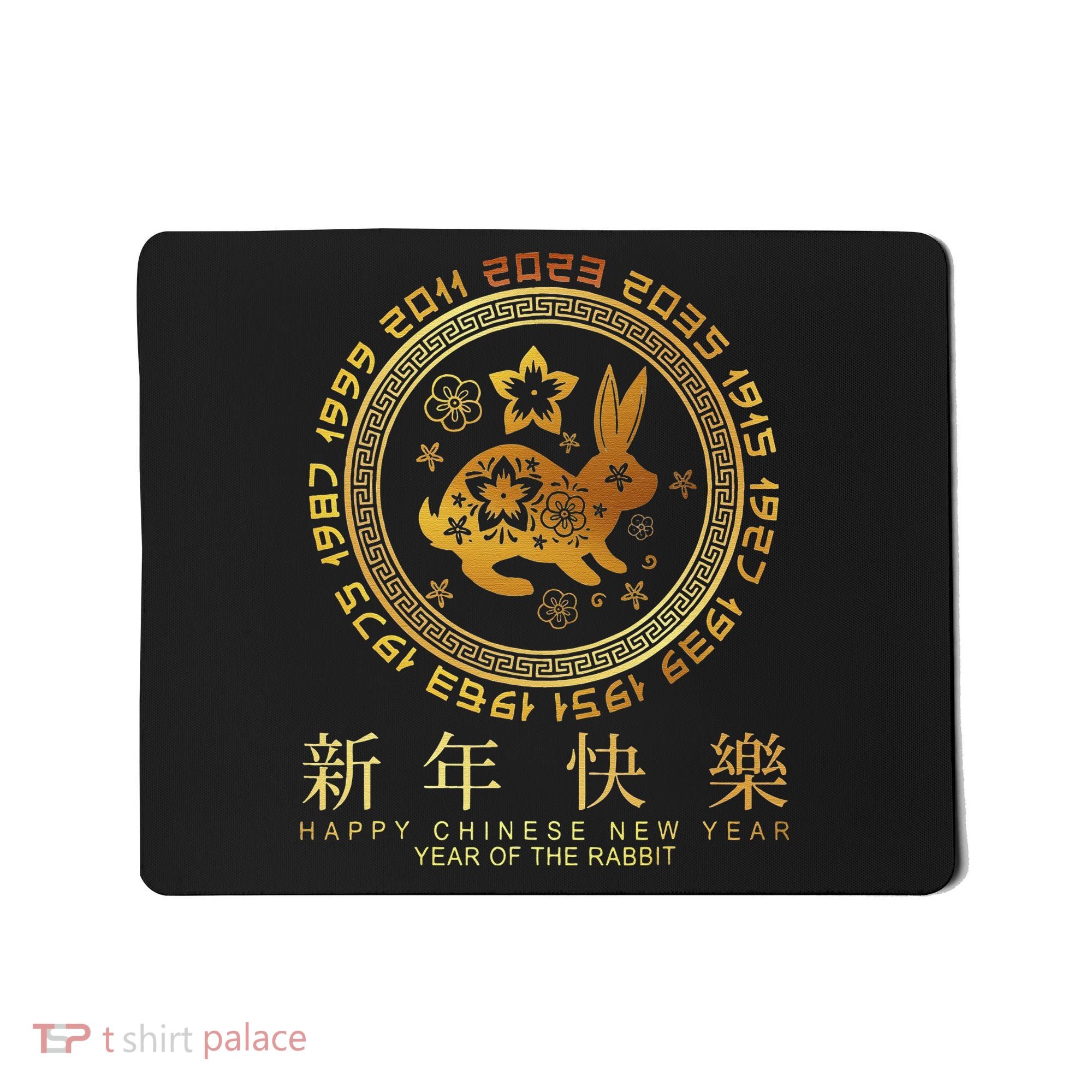 Year Of The Rabbit Chinese Zodiac Chinese New Year Mousepad