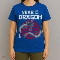 Year Of The Dragon 2024 Zodiac Chinese New Year 2024 Funny Gift T-Shirt thumb 4