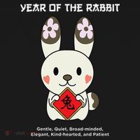 Year of The Rabbit Chinese Zodiac Lunar New Year  Women's Hoodie thumb 2