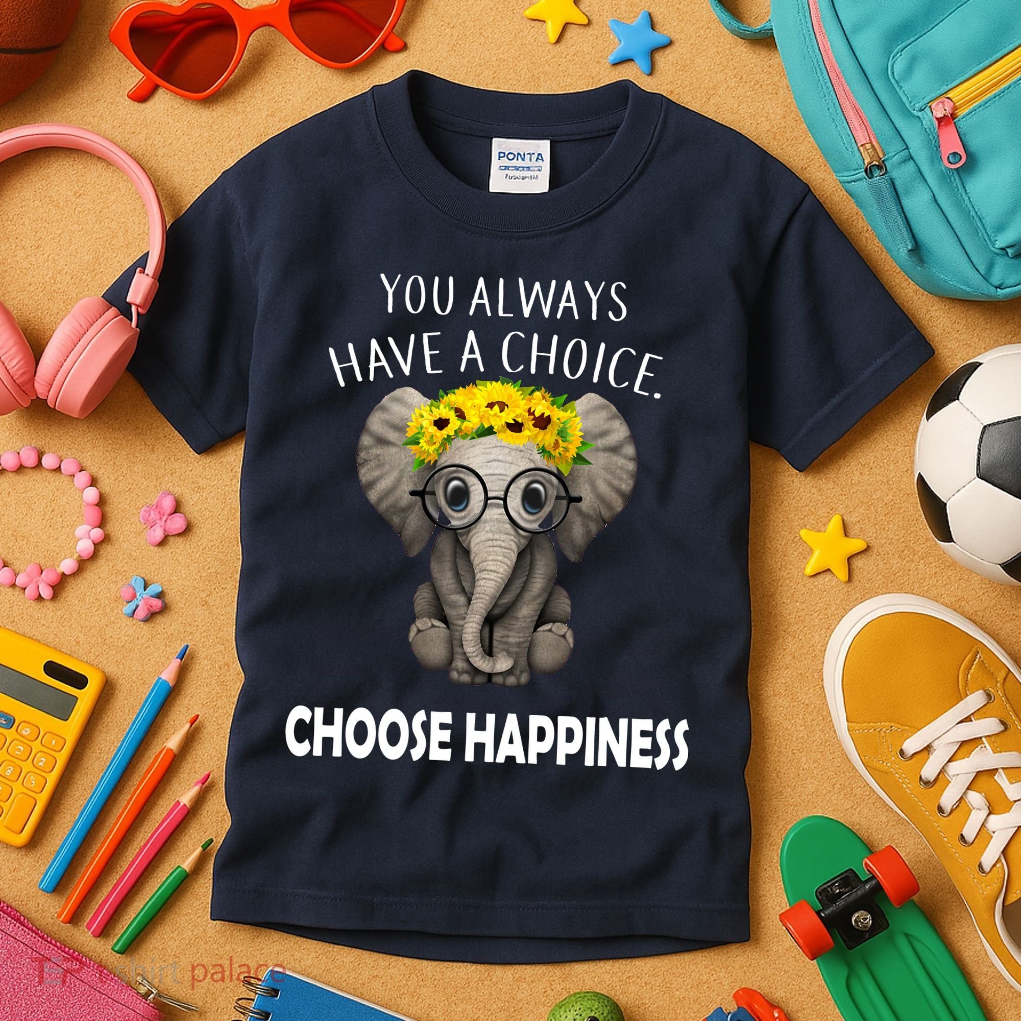 You Always Have A Choice Choose Happiness Kids T-Shirt