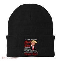 You Are a Great Dad Donald Trump Father's Day Beanie thumb 0