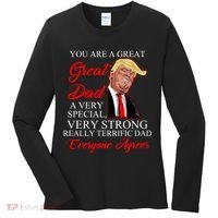 You Are a Great Dad Donald Trump Father's Day Women's Long Sleeve Shirt thumb 0