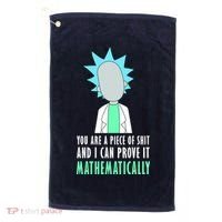 You Are A Piece Of Shit And I Can Prove It Mathematically Golf Towel thumb 0
