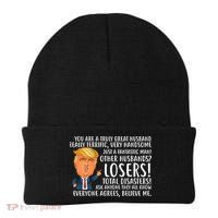 You Are A Truly Great Husband Donald Trump Beanie thumb 0