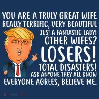 You Are A Truly Great Wife Donald Trump Golf Towel thumb 3