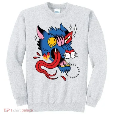 You Are Distorted Funny Wolf Sweatshirt