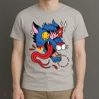 You Are Distorted Funny Wolf T-Shirt thumb 3