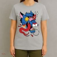 You Are Distorted Funny Wolf T-Shirt thumb 4