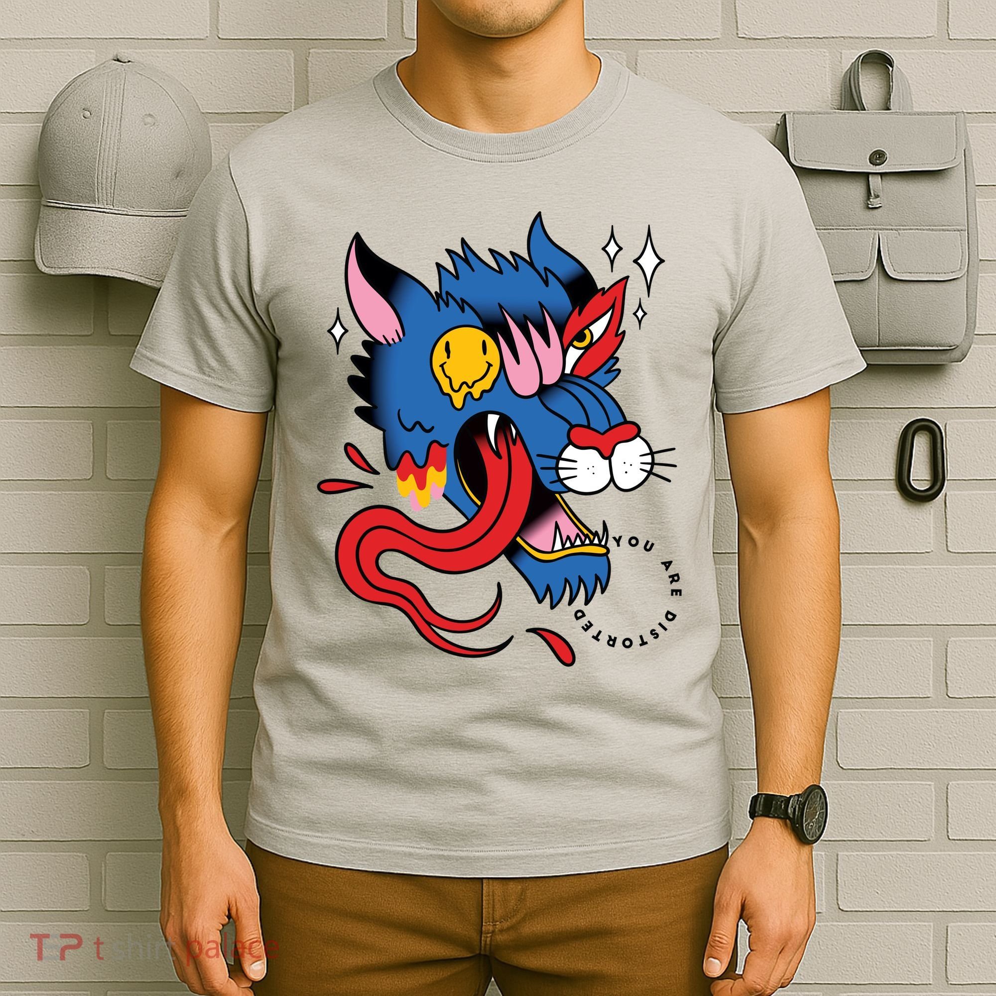 You Are Distorted Funny Wolf T-Shirt