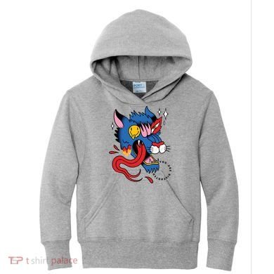You Are Distorted Funny Wolf Kids Hoodie