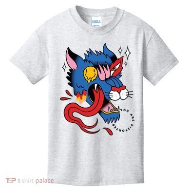 You Are Distorted Funny Wolf Kids T-Shirt
