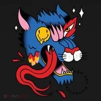 You Are Distorted Funny Wolf Doggie Tank thumb 4