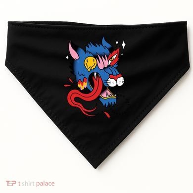 You Are Distorted Funny Wolf USA-Made Doggie Bandana