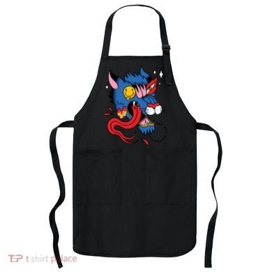 You Are Distorted Funny Wolf Apron