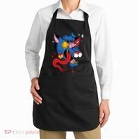 You Are Distorted Funny Wolf Apron thumb 2