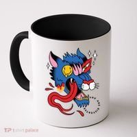 You Are Distorted Funny Wolf Coffee Mug thumb 0