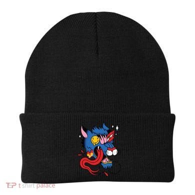 You Are Distorted Funny Wolf Beanie