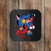 You Are Distorted Funny Wolf Coaster thumb 0