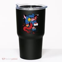 You Are Distorted Funny Wolf Tumbler thumb 0