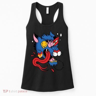 You Are Distorted Funny Wolf Women's Tank Top