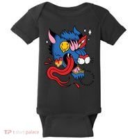 You Are Distorted Funny Wolf Baby Bodysuit thumb 0